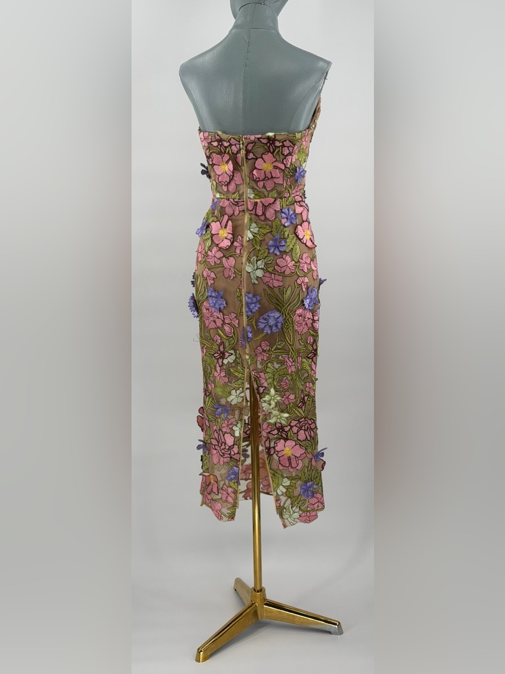 🆕 BRONX & BANCO 🧿 NWOT Iris Floral Maraya Midi Dress, Pink Multi - Sz XS US 2 - Picture 6 of 16